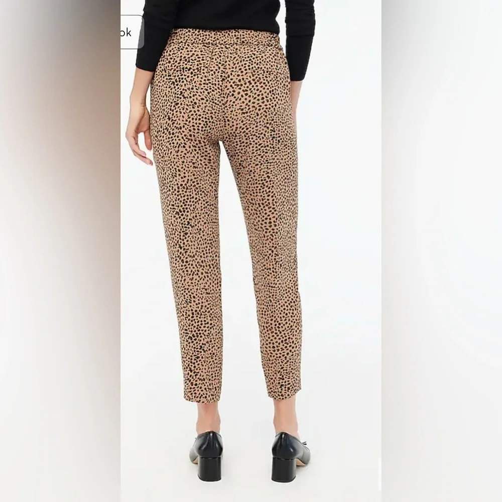J Crew Jamie Pant Leopard Print Size 4 - Picture 3 of 13